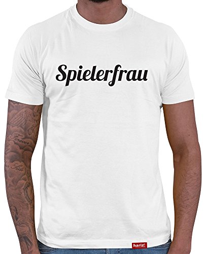 HARIZ  Deutschland Fussball Collection Herren T-Shirt Weiß Designs Wählbar Trikot Weltmeisterschaft EM Inkl Urkunde Bang Sticks WM 28 Spielerfrau S