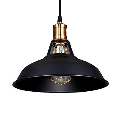 STOEX Lustre Suspension Industrielle Vintage E27 Lampe Plafonniers Retro Abat-jour pour Cuisine Salle à manger Salon Chambre Restaurant