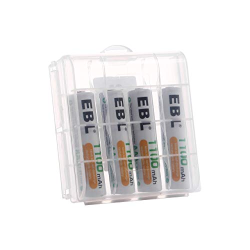 EBL 4 Piezas 1100mAh AAA Pilas Recargables Ni-MH 1200 Ciclo Alta Capacidad para Juguete, Flash, Mando, Teléfono Fijo, GPS Exterior
