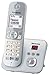 Panasonic KX-TG6821GS DECT-Schnurlostelefon (4,6 cm (1,8 Zoll) Grafik-Display) mit Anrufbeantworter perl-silber