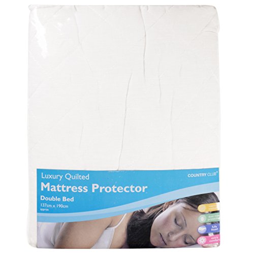 Luxury Quilted Double Bed Mattress Protector Size 137cm x 190cm