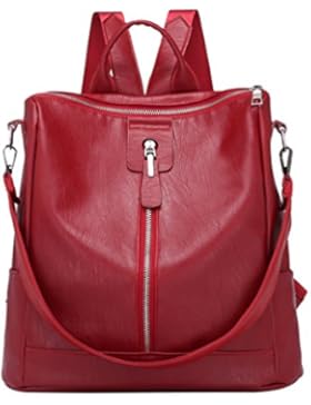 Yuncai Damen Rucksack Mode Kollokation Backpacks Rindenmuster Schultertasche
