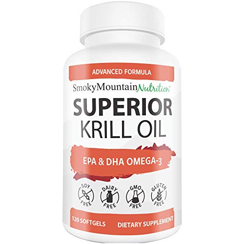 Krill Oil 1000 mg (60 Softgels) with Omega-3s EPA, DHA, Astaxanthin and Phospholipids (60 Softgels) - Advanced, Double Strength 4 in 1 Supplement?