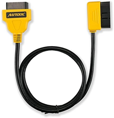 Car OBD2 Extension Cable Auto Male to Female OBDII Diagnostic Extender for ELM327 for X431 , EasyDiag , iDiag , X431 5C , X431 V , X431 PRO , Diagun , X431 OBDII Connector (42in Elbow Male To Female)