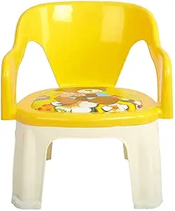NEERVAN ENTERPRISE Kids Strong and Durable Kids Plastic Chair with Cushion Base