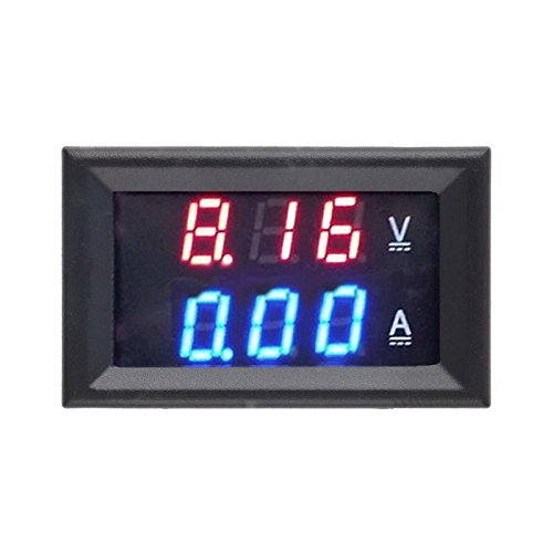 DC Voltmeter Amperemeter Dual Digital Volt Amp Meter Messgerät 100V 10A - 4