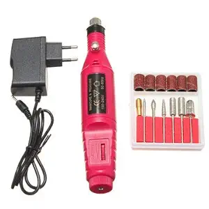 AC 100-240V Drilling Polishing Machine Wood Playing Electric Mini Grinding Pen (Red)