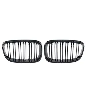 Car Craft 1 Series Grill Compatible With Bmw 1 Series Grill 1 Series F20 2012-2014 Glossy Black