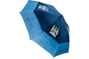 PREMIER LICENSING MANCHESTER CITY FC TOURVENT DOUBLE-CANOPY GOLF UMBRELLA