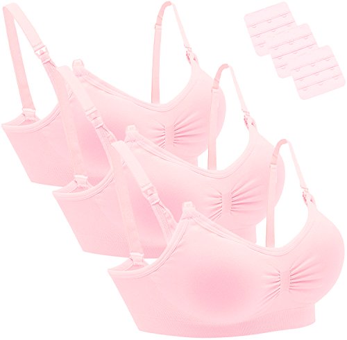 AMOURRI Sujetador de Maternidad para Mujeres Bra Bralette sin Costuras (2Pack/3Pack)