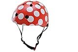 KIDDIMOTO SAFETY HELMET Red and Dotty Size Small