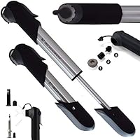 VeloChampion Alloy 7 Mini Pompa Bicicletta &ndash; Adatta Presta & Schrader (Valvola Reversibile) Con Pressione Max 100 PSI / 6.9 bar &ndash; Portatile, Compatta, Durevole e Veloce & Semplice Pompa Ruote Bicicletta Supporto Telaio &ndash; Ideale Per Strada, Montagna, BMX, Cyclocross & Biciclette Ibride E Carrozzine Bambini