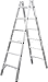 Produktbild ILLER-LEITER Geis&Knoblauch Alu-Sprossenstehleiter 51008 2x8 Stufen Sprossenleiter 4039665011676