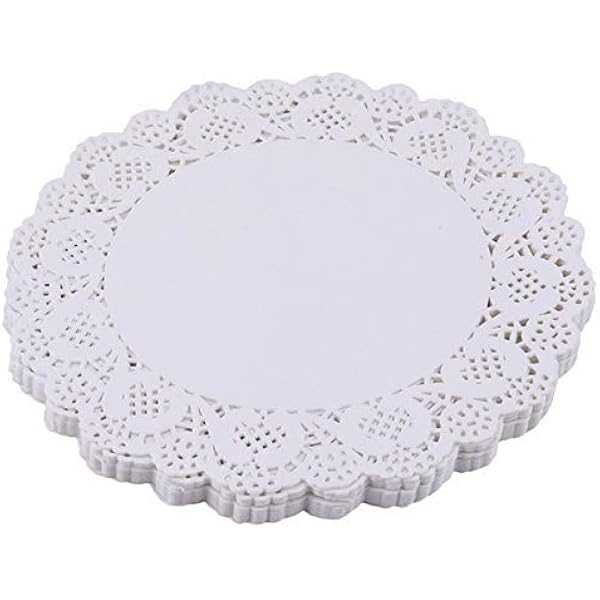 Kitchen Craft White Paper Doilies pack of twentyfour Baking Mats Cooking & Dining