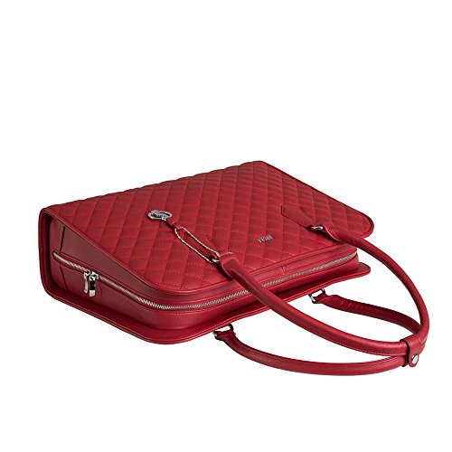 SOCHA SO-RED-DIAMOND Designer Business Tasche für Damen, 39,11 cm (15,6 Zoll) rot - 3