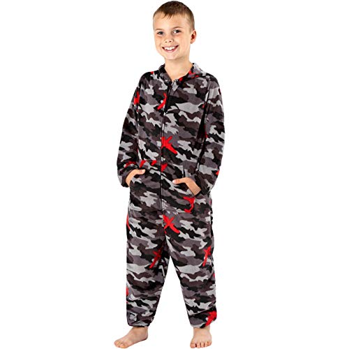 O.N.E - Pijama de una pieza - Manga Larga - para niño Negro negro