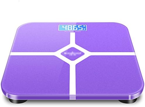 DWW-weight scales Weight scale USB rechargeable scales home high precision and health Extra-large digital display Digital Scale ( Color : Purple )
