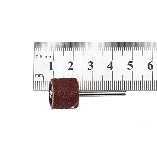 Dophee 100Pcs Schleifbänder 1/2(inch) 80 Grit Schleifhülsen Werkzeug mit 2 Mandrel - 2