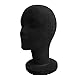 Gemini_mall® Female Foam Mannequin Head Model Hat Wig Sunglasses Jewelry Holder Display Stand (Black)