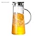 Produktbild starter 1,5 Liter / 52 OZ Borosilikatglas Krug Wasserkrug mit Edelstahl Sieb Deckel, Saft Eistee Getränk Hand gemacht