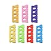 FACILLA® 7pcs Colorful Nail Art Finger Toe Soft Foam Separator Manicure Pedicure Tool