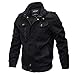 Produktbild TIFIY ÜBERGROß Jacke Herren Herbst Winter Militär Parka Winterjacke Schwarz Outwear Draussen Strickjacke Sport Umhang Solide Tunika Pullover M-6XL