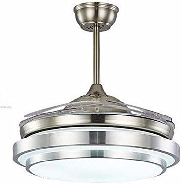 FGSGZ The Eupull Ropean Style Fan Light Invisible Ceiling Fan 36 Inch White Light Remote Control Diameter 91Cm