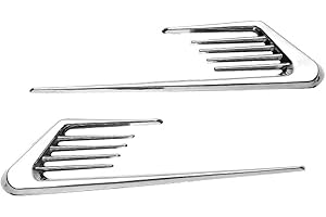 iSpchen 2PCS adesivo per presa d'aria per auto, adesivi per presa d'aria laterale, adesivi per decorazione presa d'aria per cofano, decalcomanie per auto