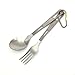 Produktbild Titanium Tableware Eco-friendly Healthy Camping Spoon and Fork Outdoor Dinnerware