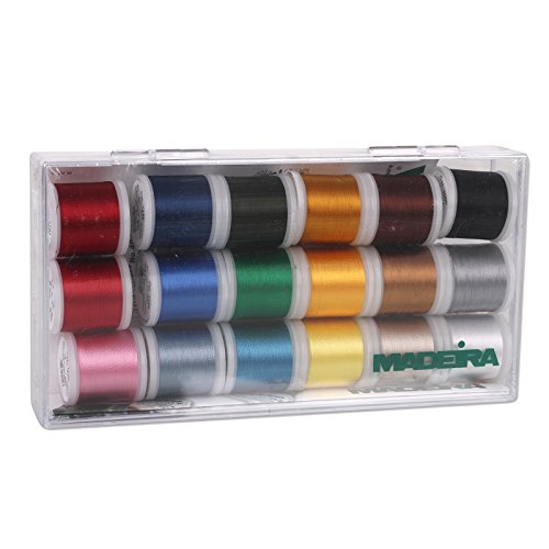 Madeira 8040 Stickbox Stickgarn Rayon 18 Spulen à 200 m
