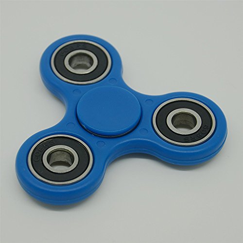 Fidget Hand Spinner - Stress Reducer, Stress Relief, Autism - BLUE WITH BLACK RINGS Fidget Hand Spinner - Stress Reducer, Stress Relief, Autism - BLUE WITH BLACK RINGS