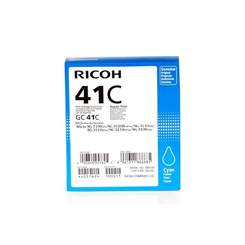 Ricoh Aficio SG 3110 SFNw – Original Ricoh / 405762 / GC-41C / Gelkartusche Cyan – - 2