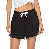 popular short women's haircuts 2019  Vlazom Women\'s Pajama Bottoms Cotton Shorts Sleepwear Lounge Pants with Pockets Drawstring
