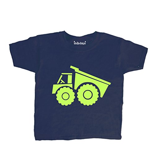 Inda-Bayi Baby-Toddler-Kids Heavy Cotton T Shirt - dumper truck