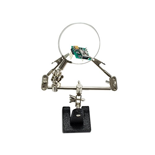 VENKON – Dritte Hand mit beweglicher Glaslupe als Löthilfe – passend zu Lötstation - 2