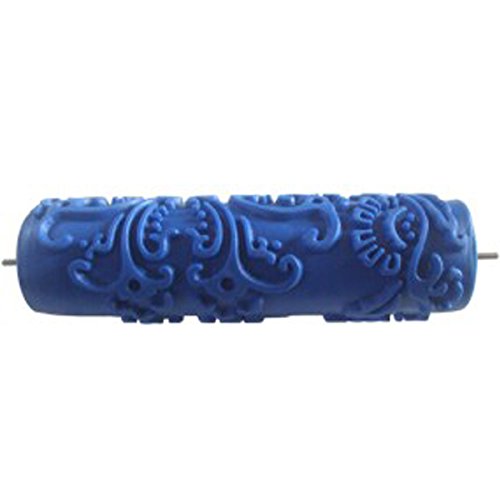 Generic 7 Zoll Wand Empaistic Malerrolle Farbrolle Werkzeug DIY Für Wand Dekoration Blumen Muster – Muster 9 - 2