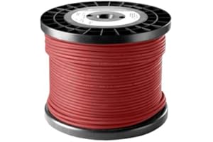 BYSON Solar Panel PV Cable DC Rated Double Insulated, UV Resistant (H1Z2Z2-K - Solar) - Black, Red & Blue -1800V (20 Metres, 6mm² Red)