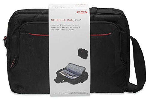 ednet Notebook Tasche für 15,6″ Laptops, mit Trolley-Halter, Super-Faser, Nylon, schwarz - 7