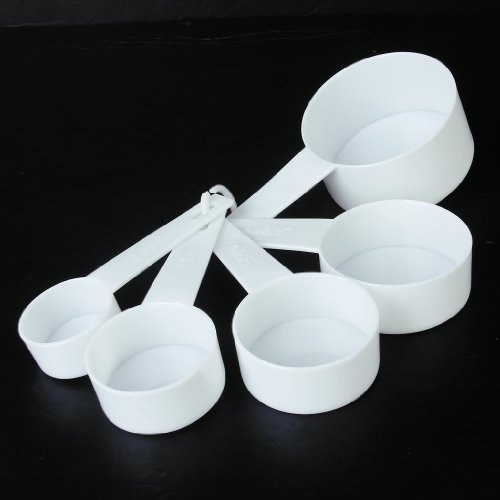 10 Stück Weiß Messlöffel Satz Maßnahmen Tasse Esslöffel - 4