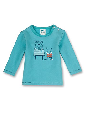 Sanetta Baby-Boys 113066 Sweatshirt, Blue (Blue Radiance 50104), 0-3 Months (Manufacturer size: 56)
