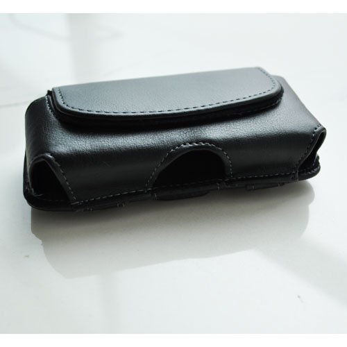 SODIAL TM  Cartera Funda de Cuero con Clip de Cinturon para Apple iPhone 5