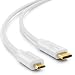 Produktbild deleyCON 0,5m USB 2.0 Kabel - Stecker Typ C (USB 3.1 Gen2) auf Micro USB - Ladekabel Datenkabel für z.B. Smartphone Tablet Notebook IMac MacBook Chromebook - Weiß