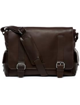 FEYNSINN® Messenger bag ASHTON - Herren Umhängetasche groß Ledertasche fit für tablet - iPad - Laptoptasche Herrentasche...