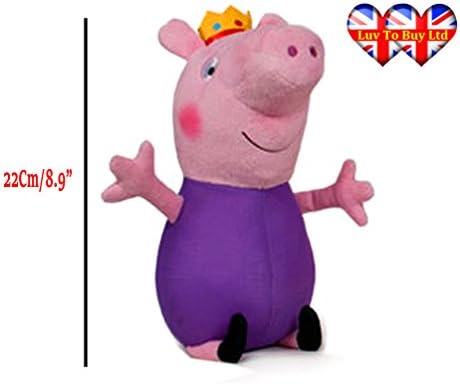 Peppa Pig Assorted Plush To 6 Characters,Original:Daddy,Mummy,Peppa &amp;George Pig (Daddy Pig)