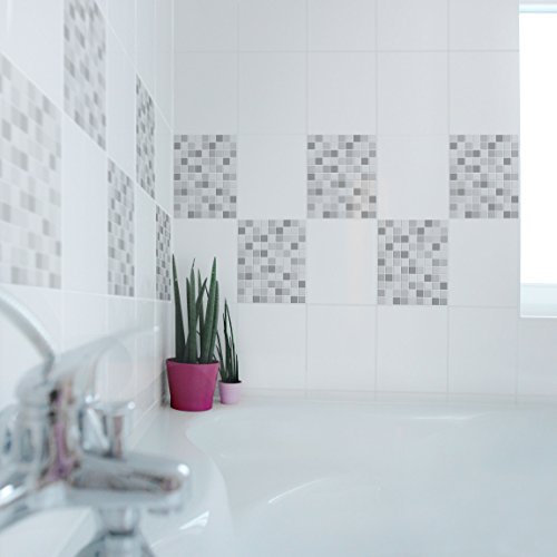 Fliesenaufkleber – Mosaikfliesen Winterset 25cm x 20cm, Setgröße:10teilig - 2