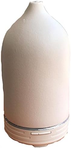 Aroma Diffuser 100ml Wireless Smart Bluetooth Aroma Humidifier With 7 Changing Colored Led Lights Waterless Auto Shut-off Perfect For Home Bedroom Spa Work,White-L9.0*H16.2cm