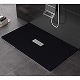  maier Plato ducha de piedra Eden Negro Varios Tamaños