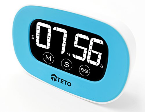 Digital Küchen Timer. Elektronische Speicher Timer Digital. Ziffern und die neuesten magnetischen Rücken. Zählt auf und ab. Lauter Alarm (Blau) - 3