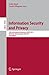 Produktbild Information Security and Privacy: 18th Australasian Conference, ACISP 2013, Brisbane, Australia, July 1-3, 2013, Proceedings (Lecture Notes in Computer Science, Band 7959)