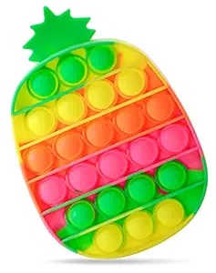 Spartan Kids Popit Game for Kids, Stress Relief for Adults, Stress Relief Toys for All Ages, Big Pop It Set Gifts for Girls, Boys, Kids Adults, Poppet for Kids, Pop Up Poppits Toy (Pineapple)